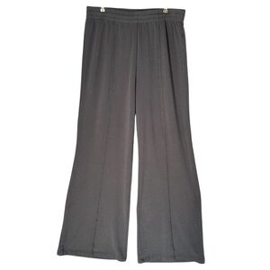 H/G Blue Grey Lounge Wide Leg Flare Soft Pants Size XL High Waisted